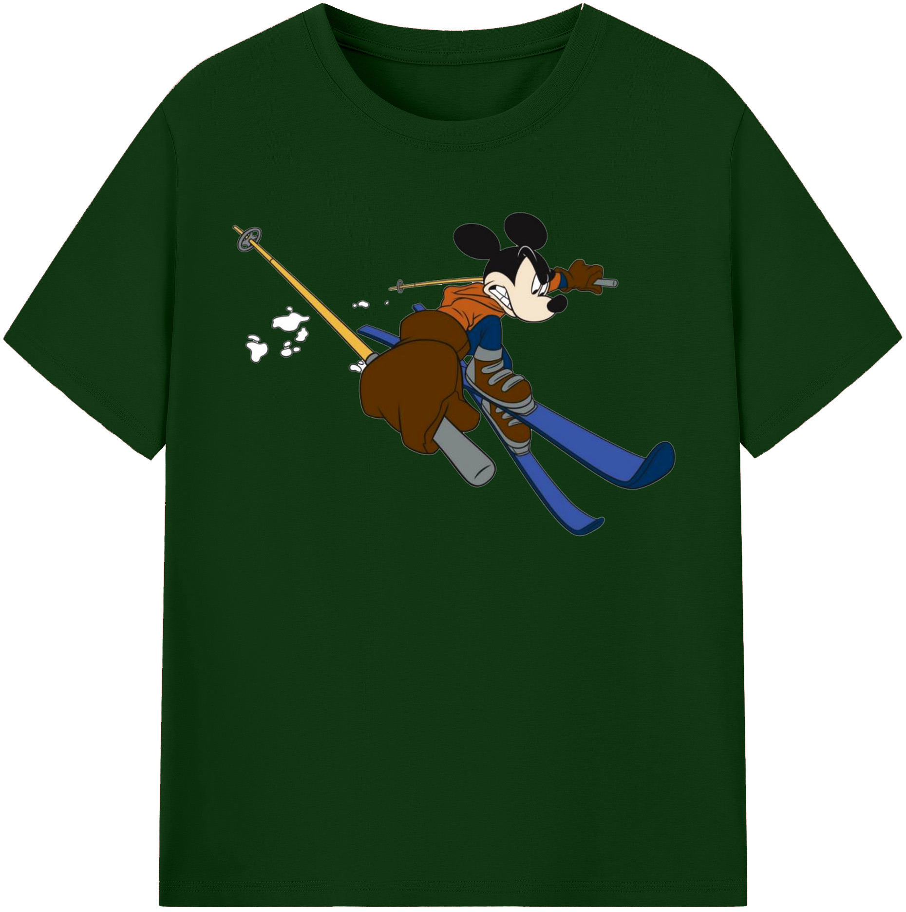 （画像用） ミッキーマウス Mickey Mouse 綿100％半袖Tシャツ（フロントプリント）